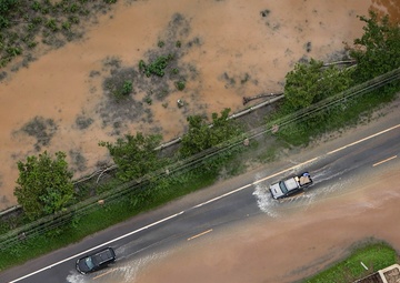 Army Black Hawk Crew Documents Storm-Damaged Infrastructure