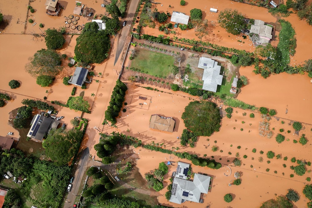Army Black Hawk Crew Documents Storm-Damaged Infrastructure
