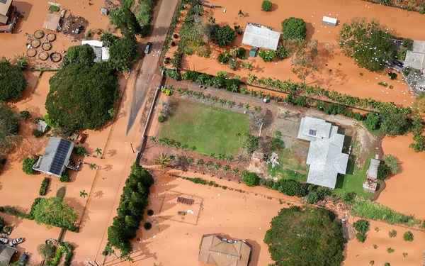 Army Black Hawk Crew Documents Storm-Damaged Infrastructure
