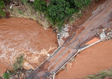 Army Black Hawk Crew Documents Storm-Damaged Infrastructure