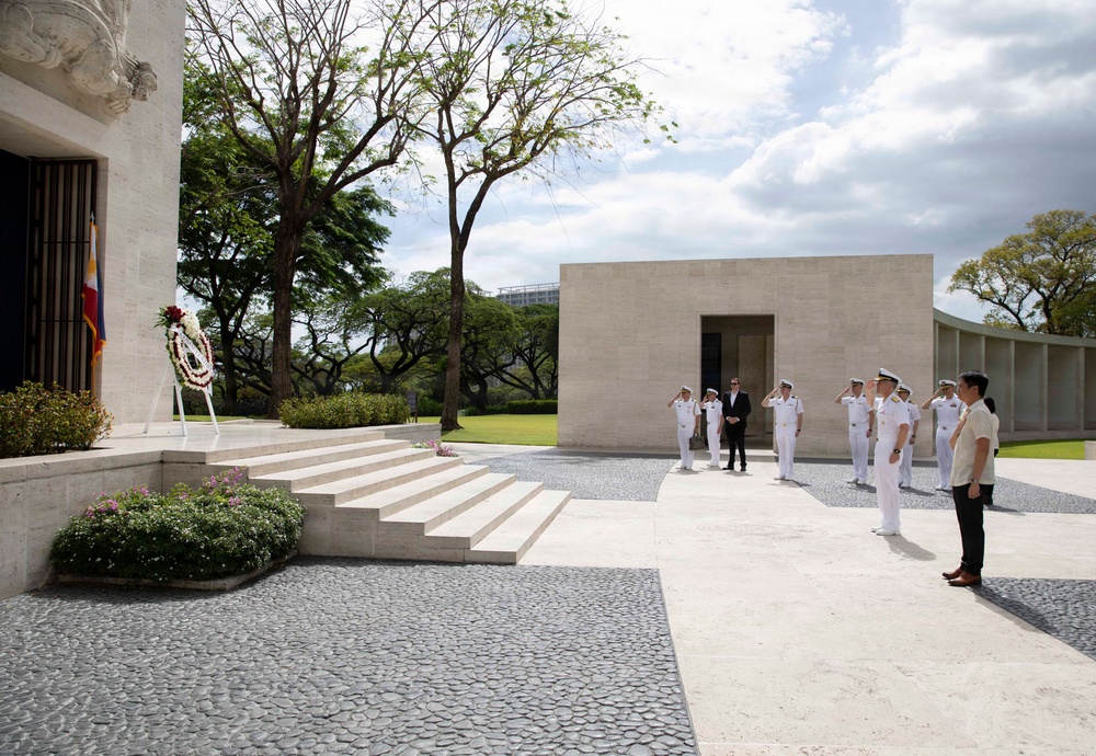 U.S. 7th Fleet Participates in Wreath Laying Ceremony at Manila American Cemetery and Memorial