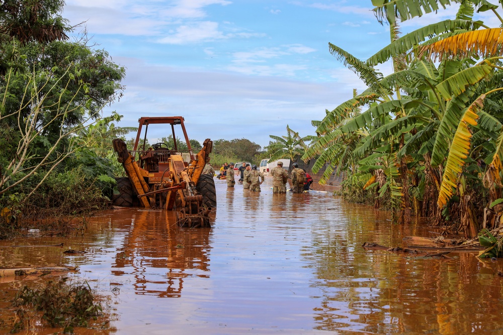 Hawaii National Guard CERFP Conducts Flood Search and Recovery Mission