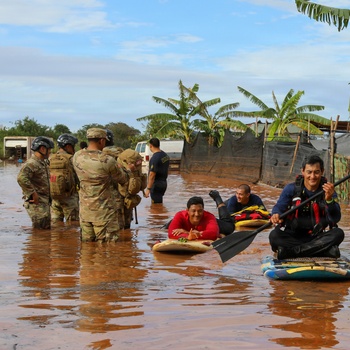 Hawaii National Guard CERFP Conducts Flood Search and Recovery Mission