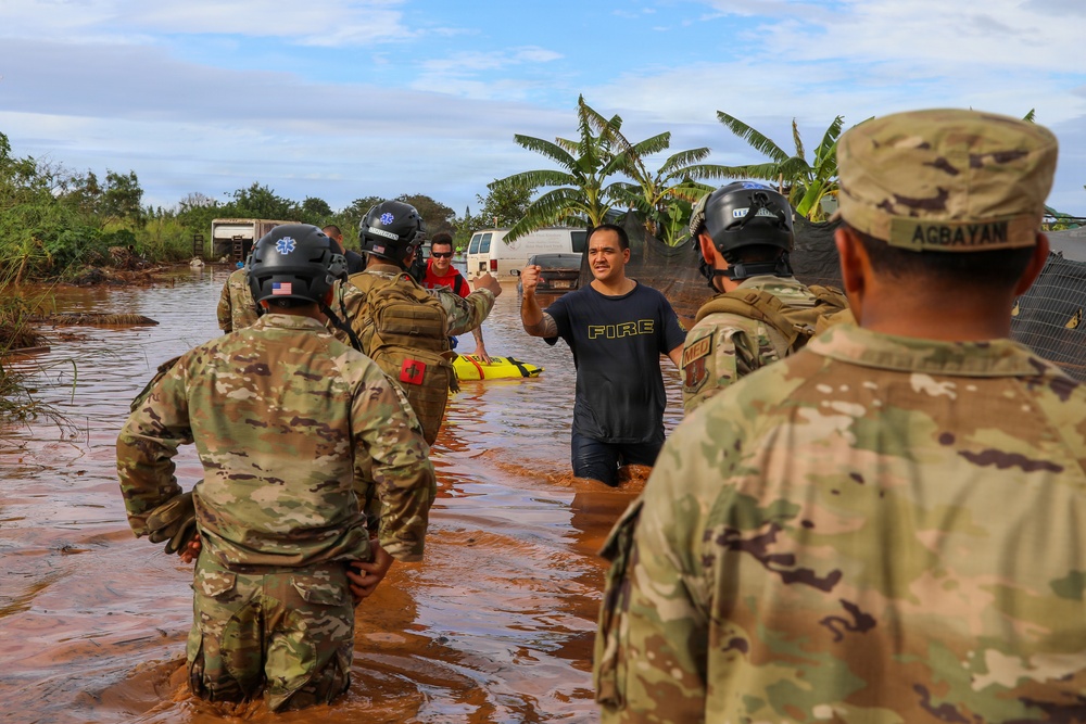 Hawaii National Guard CERFP Conducts Flood Search and Recovery Mission