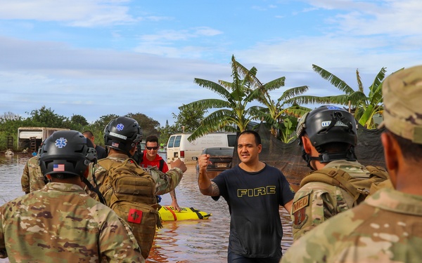 Hawaii National Guard CERFP Conducts Flood Search and Recovery Mission