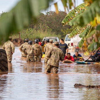 Hawaii National Guard CERF-P Conducts Flood Search and Recovery Mission