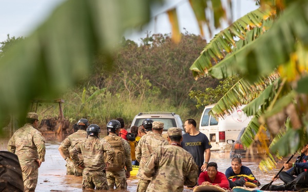 Hawaii National Guard CERFP Conducts Flood Search and Recovery Mission