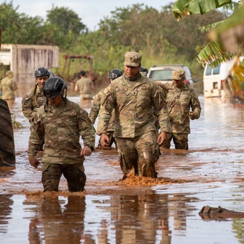 Hawaii National Guard CERF-P Conducts Flood Search and Recovery Mission