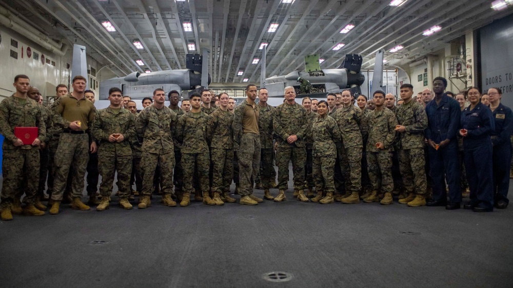 III Marine Expeditionary Force Visits USS Tripoli