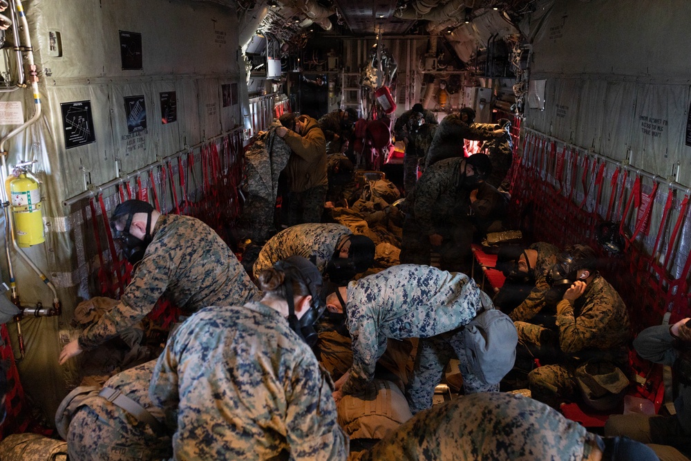 CORE26 | U.S. Marines with VMGR-252 and MWSS-273 conduct CBRN drills in Norway