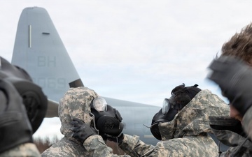 CORE26 | U.S. Marines with VMGR-252 and MWSS-273 conduct CBRN drills in Norway