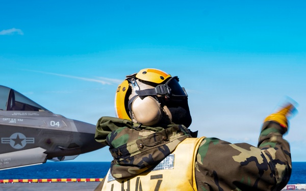 Flight Operations Aboard USS Tripoli