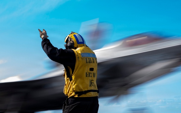 Flight Operations Aboard USS Tripoli