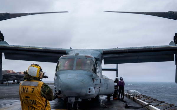 Flight Operations Onboard USS Tripoli