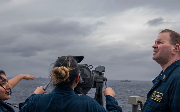 Signal Flags Hoist onboard USS Tripoli