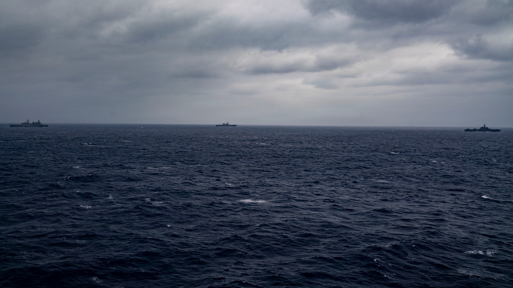 Signal Flags Hoist onboard USS Tripoli