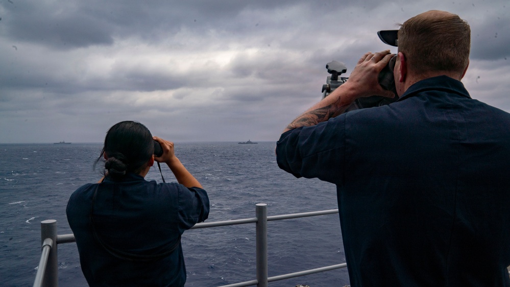 Signal Flags Hoist onboard USS Tripoli