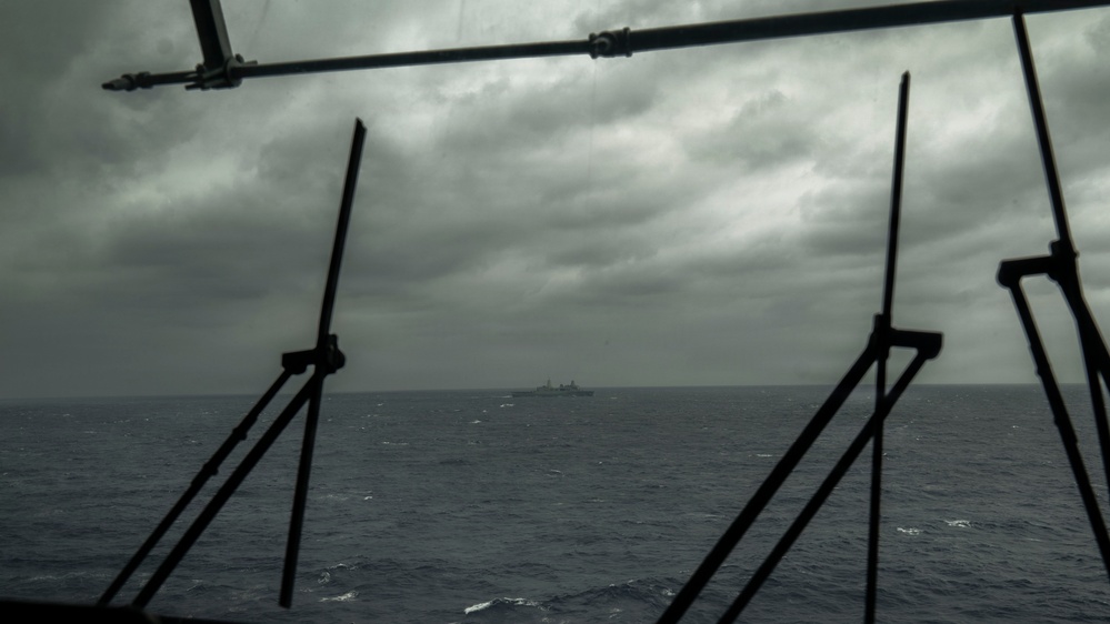 Signal Flags Hoist onboard USS Tripoli