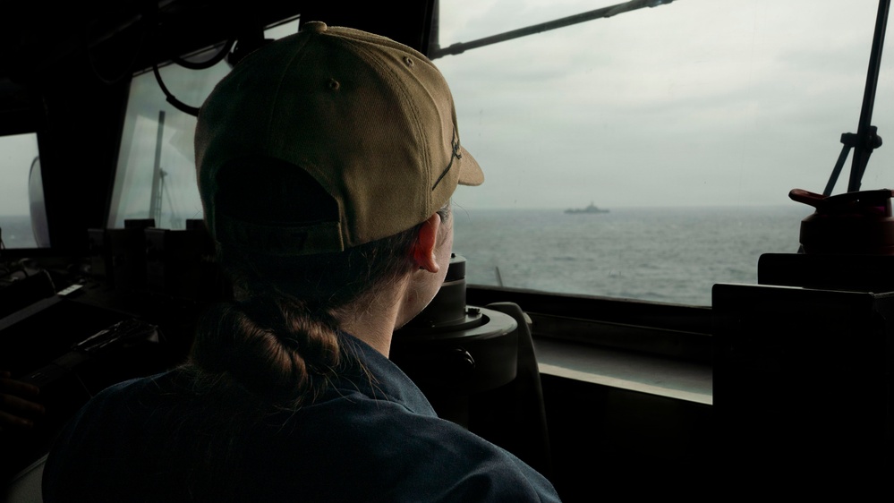 Signal Flags Hoist onboard USS Tripoli