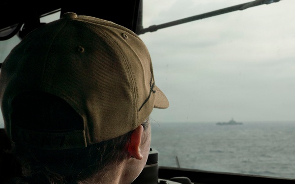 Signal Flags Hoist onboard USS Tripoli