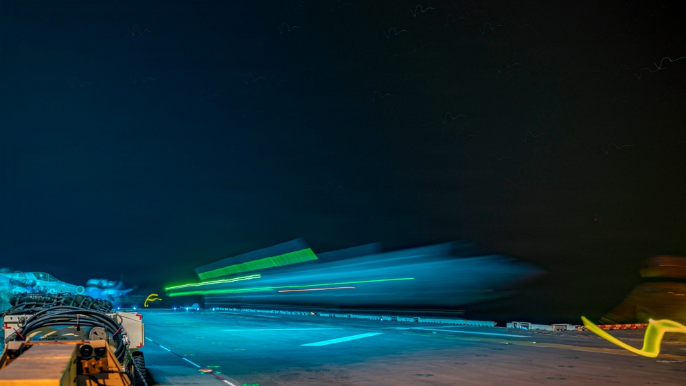 Night Flight ops onboard USS Tripoli