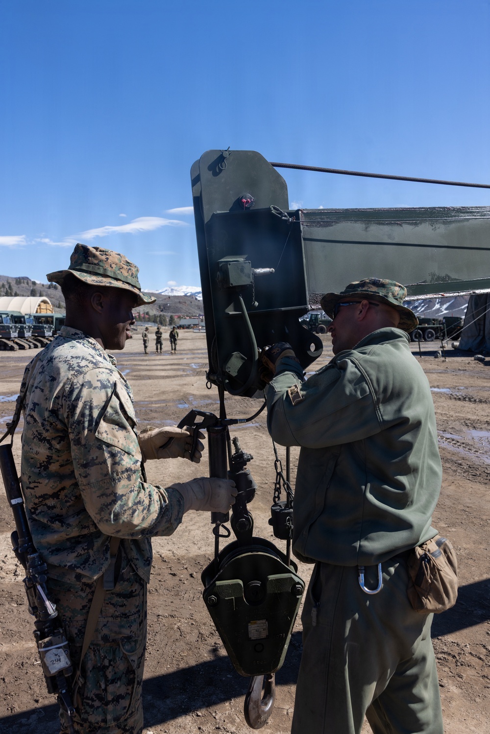 MTX 2-26: U.S. Marines with 2nd Combat Engineer Battalion prepare equipment and support fellow Marines