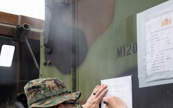 MTX 2-26: U.S. Marines with 2nd Combat Engineer Battalion prepare equipment and support fellow Marines