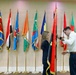 SETAF-AF staff set up flags for Africa Land Forces Summit in Rome