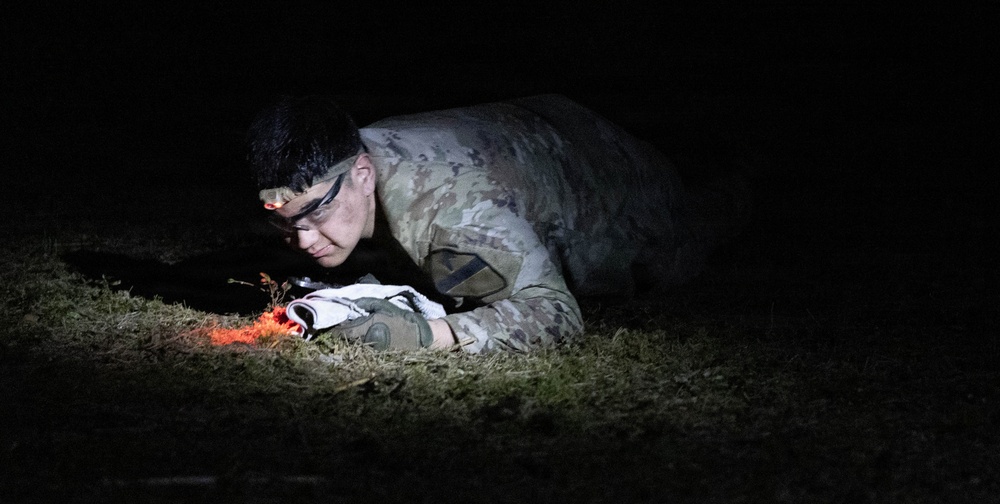 1st Battalion, 12th Cavalry Regiment endure challenges at night during Cavalry Spur Ride