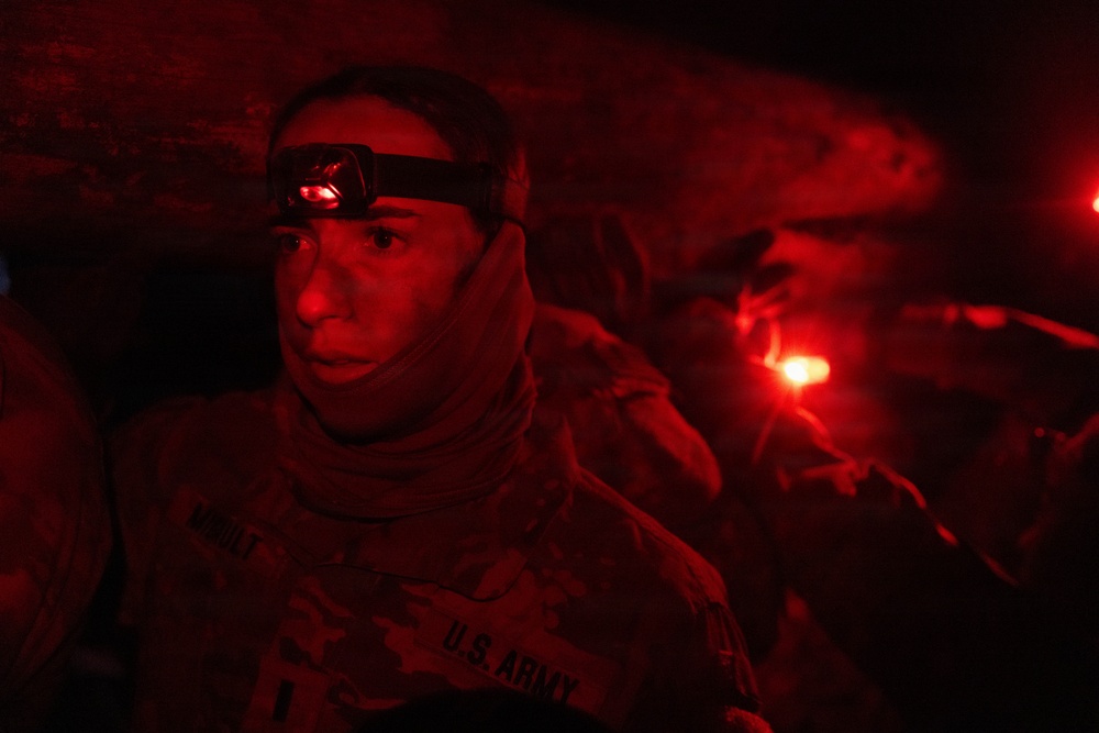 1st Battalion, 12th Cavalry Regiment endure challenges at night during Cavalry Spur Ride