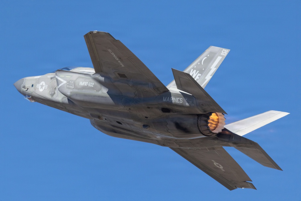 A U.S. Marine Corps F-35B performs during Luke Days 2026
