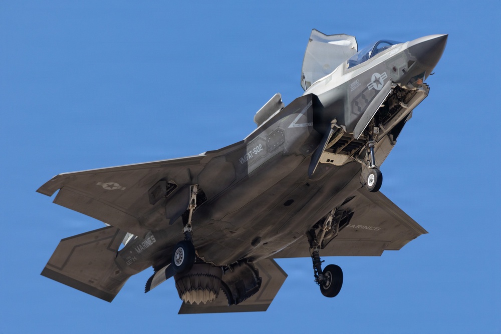 A U.S. Marine Corps F-35B performs during Luke Days 2026