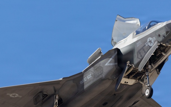 A U.S. Marine Corps F-35B performs during Luke Days 2026