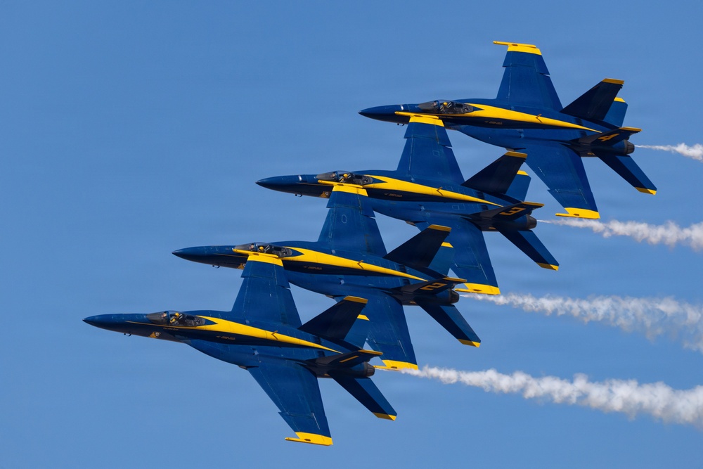 U.S. Navy Blue Angels Take to the Skies Over Luke Air Force Base