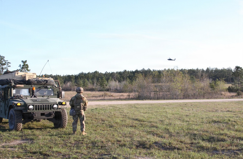 3-265 Air Defense Artillery Soldiers conduct training at the Box at JRTC
