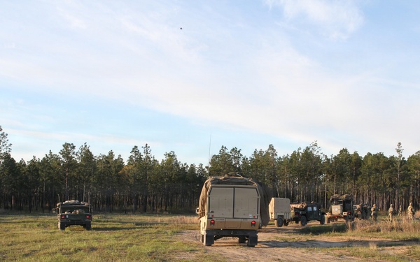 3-265 Air Defense Artillery Soldiers conduct training at the Box at JRTC