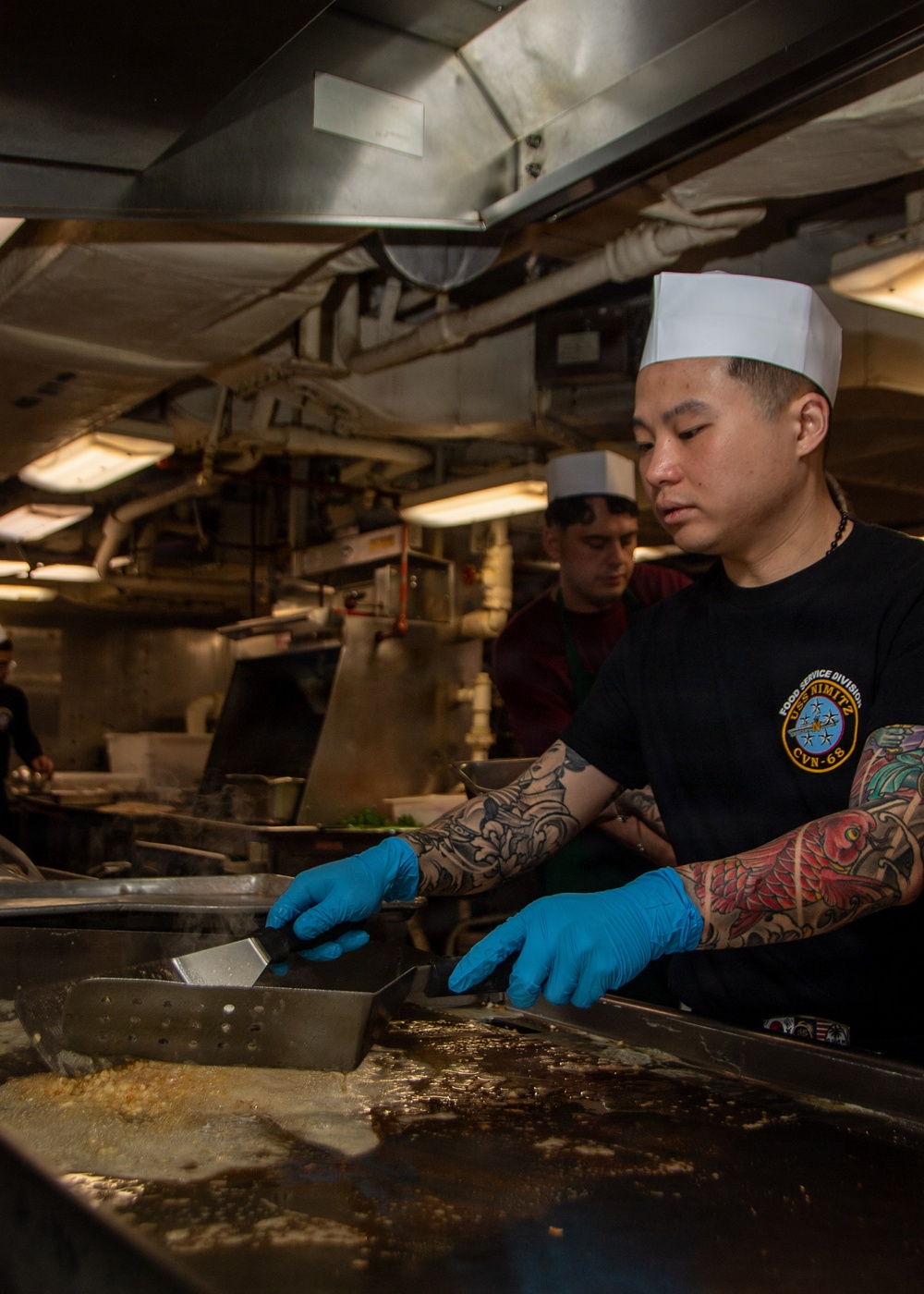 Sailor Prepares Breakfast