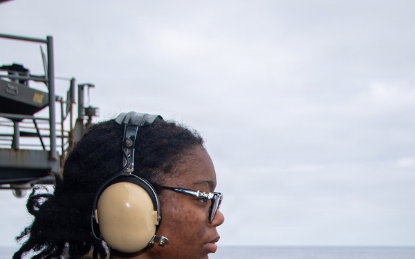 Nimitz Sailor Stands Watch