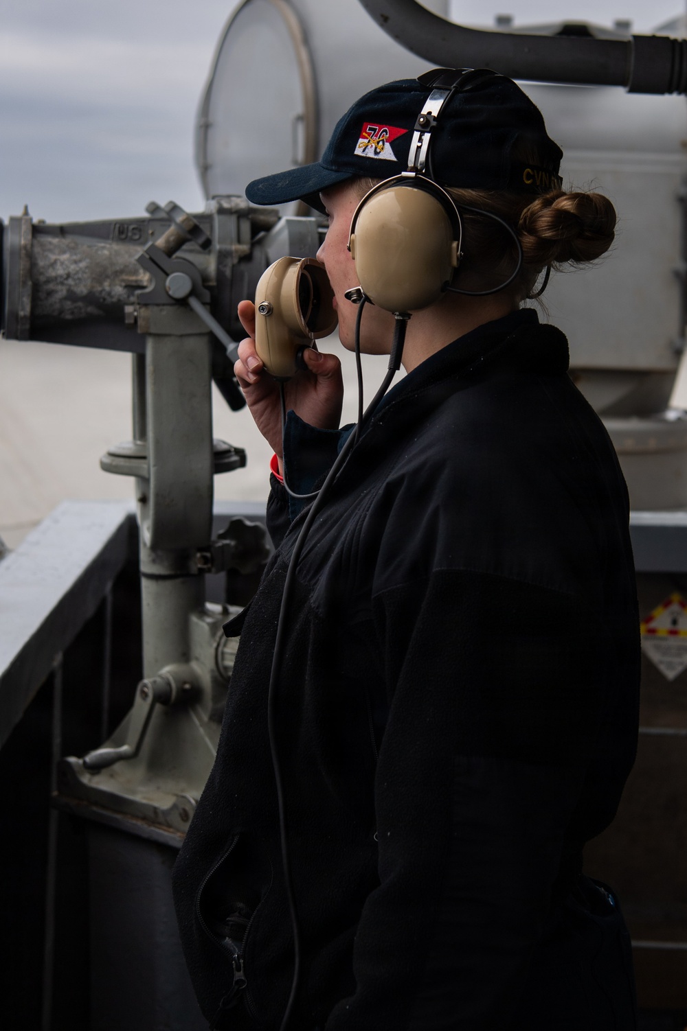 Nimitz Sailor Stands Watch