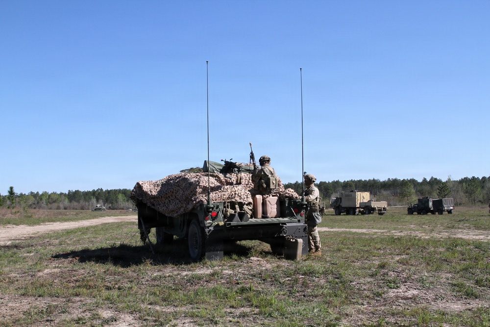 3-265 Air Defense Artillery Soldiers conduct training at the Box at JRTC