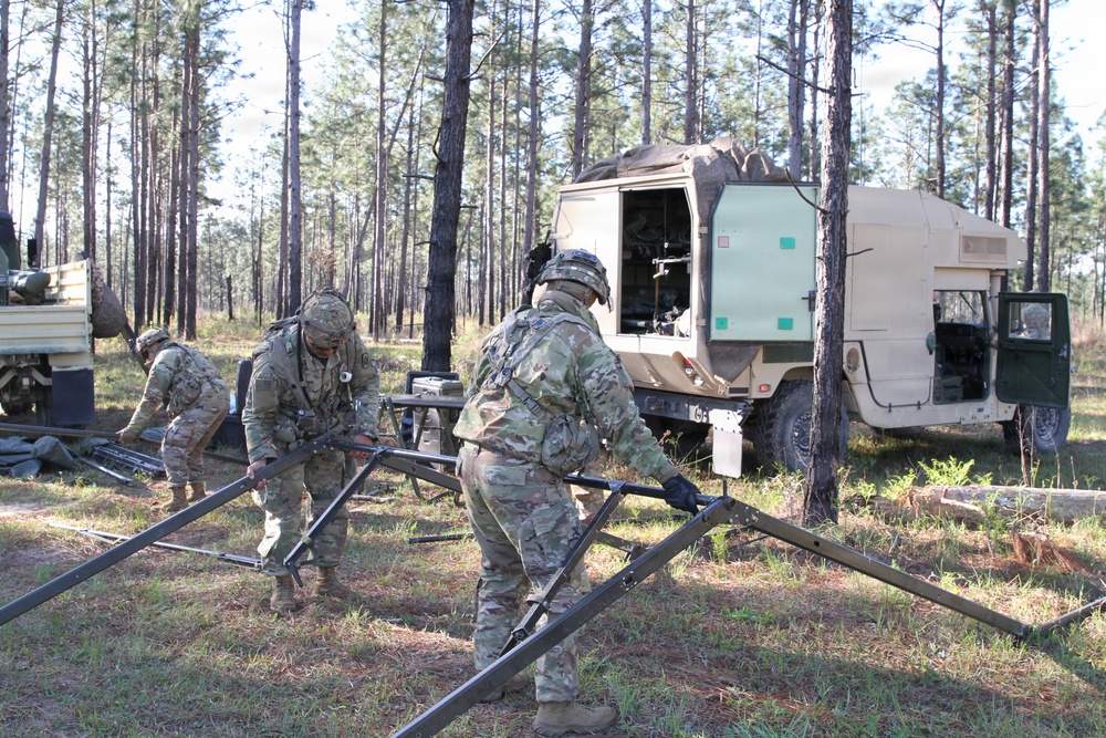 3-265 Air Defense Artillery Soldiers conduct training at the Box at JRTC