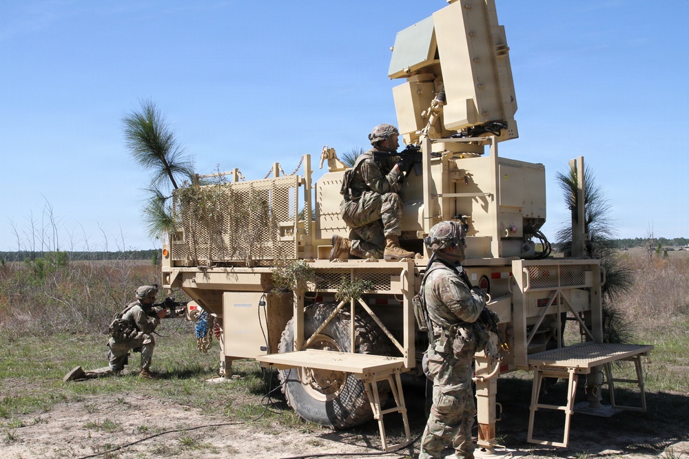 3-265 Air Defense Artillery Soldiers conduct training at the Box at JRTC