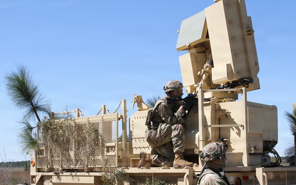 3-265 Air Defense Artillery Soldiers conduct training at the Box at JRTC