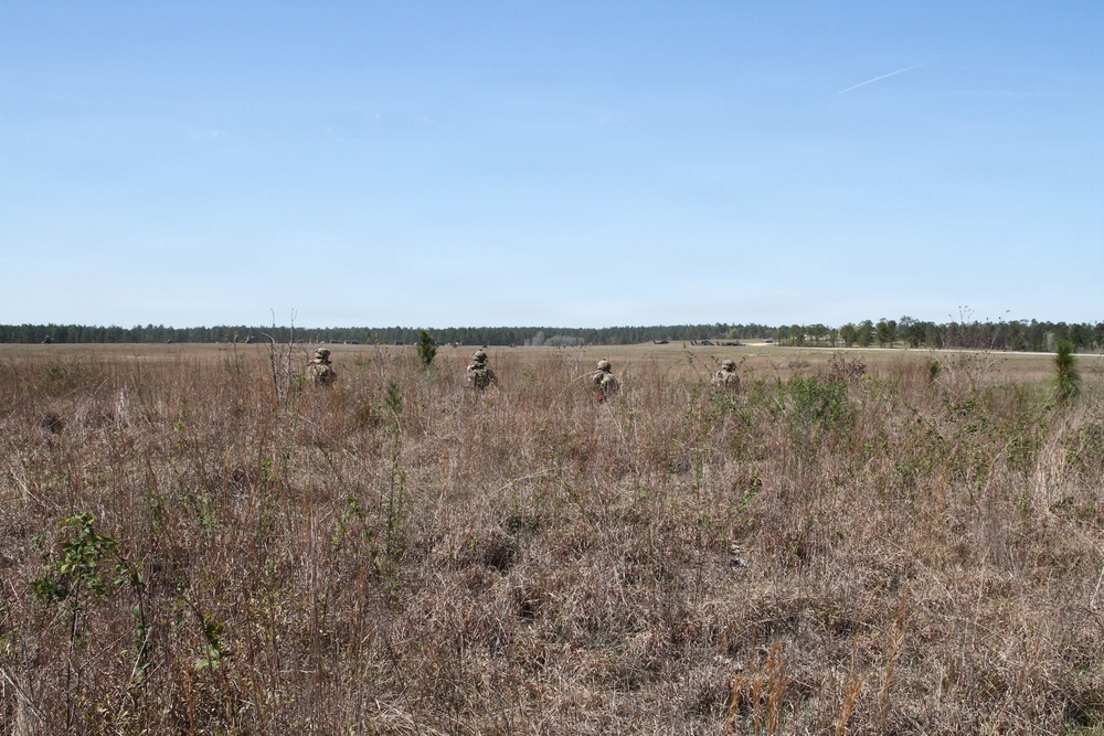 3-265 Air Defense Artillery Soldiers conduct training at the Box at JRTC