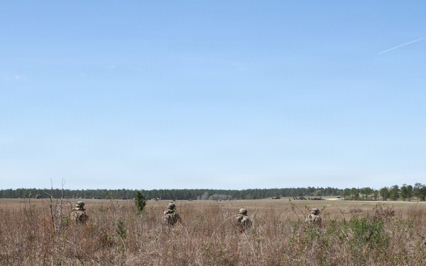 3-265 Air Defense Artillery Soldiers conduct training at the Box at JRTC