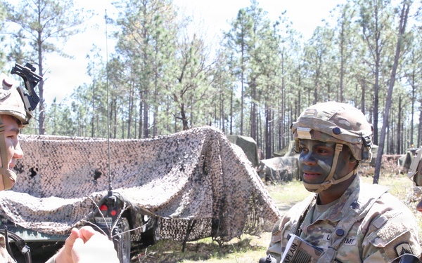 3-265 Air Defense Artillery Soldiers conduct training at the Box at JRTC