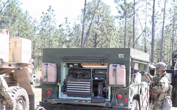 3-265 Air Defense Artillery Soldiers conduct training at the Box at JRTC