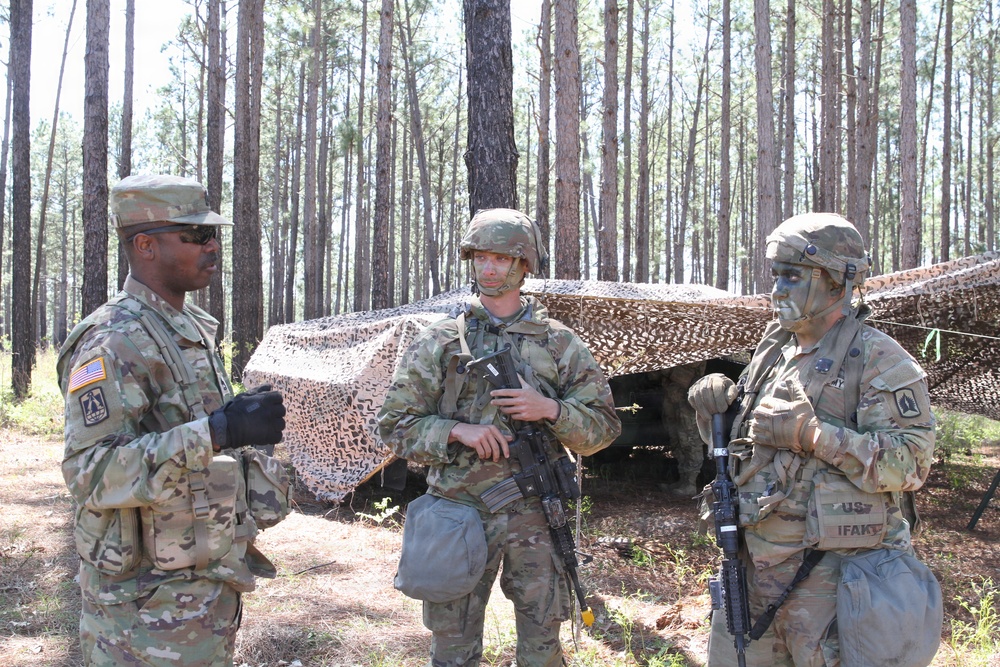 3-265 Air Defense Artillery Soldiers conduct training at the Box at JRTC