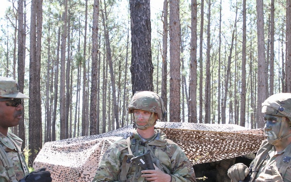 3-265 Air Defense Artillery Soldiers conduct training at the Box at JRTC