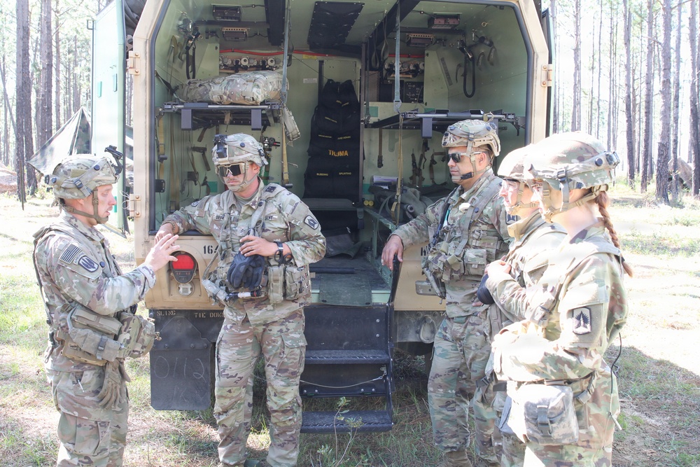 3-265 Air Defense Artillery Soldiers conduct training at the Box at JRTC